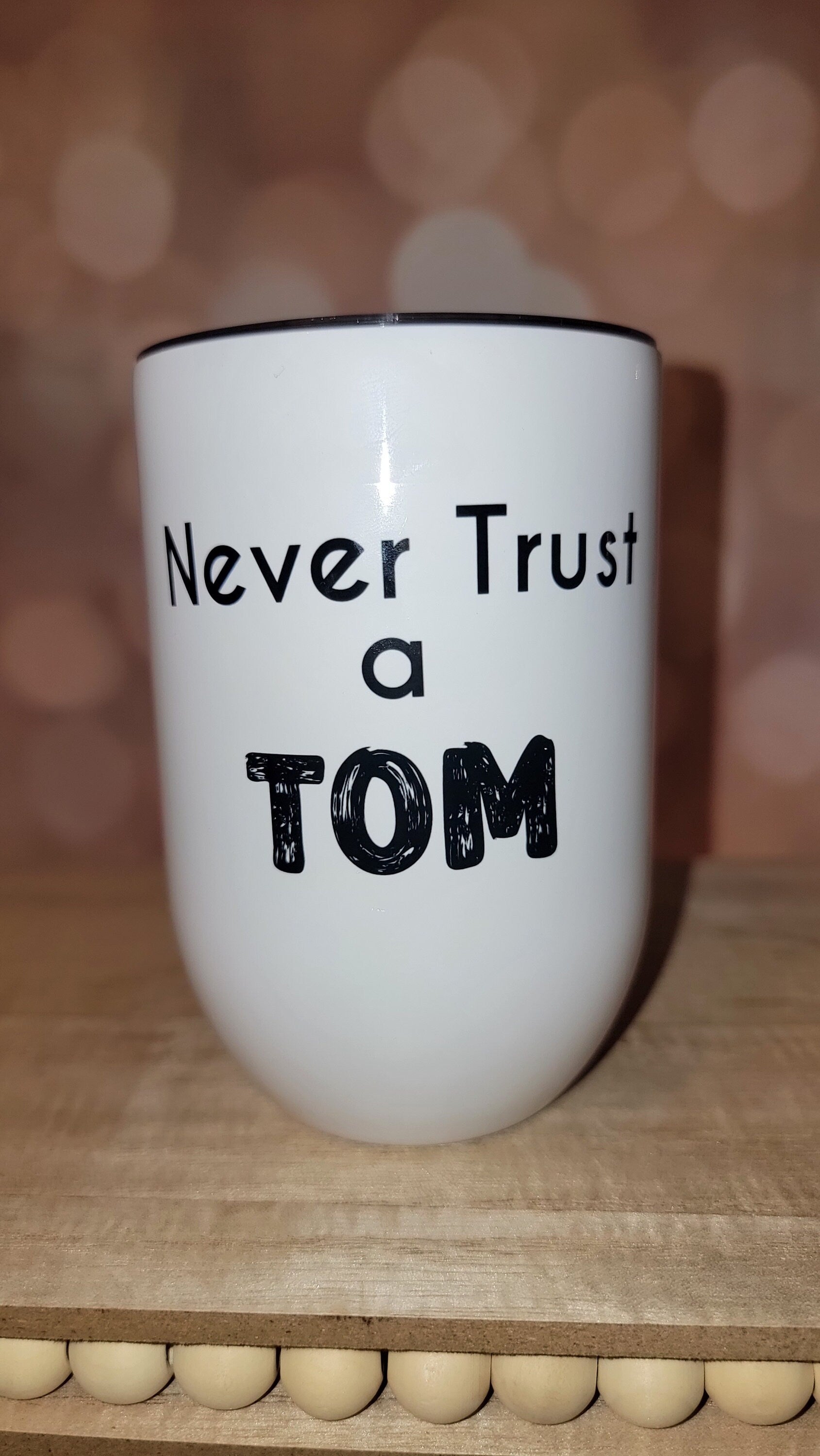 VPR TOM Wine/Spirits tumbler cup, custom, weekly shipping!