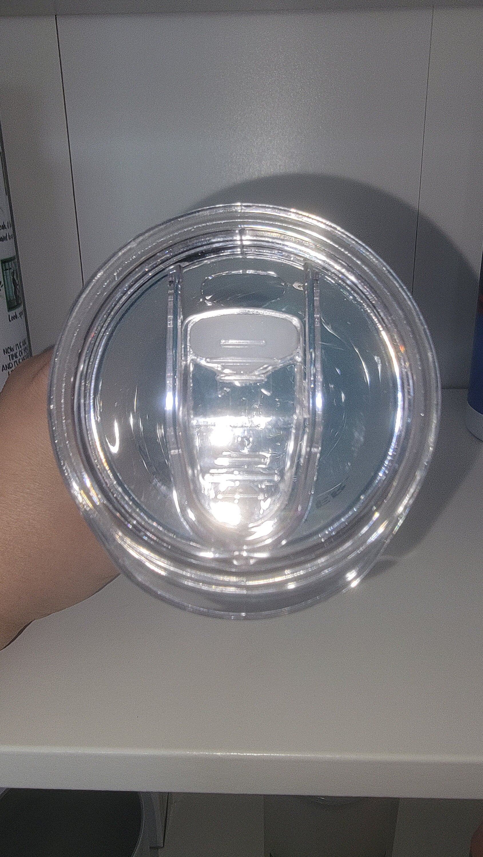 Blue Ombre Rum Frosted 25 oz glass tumbler!