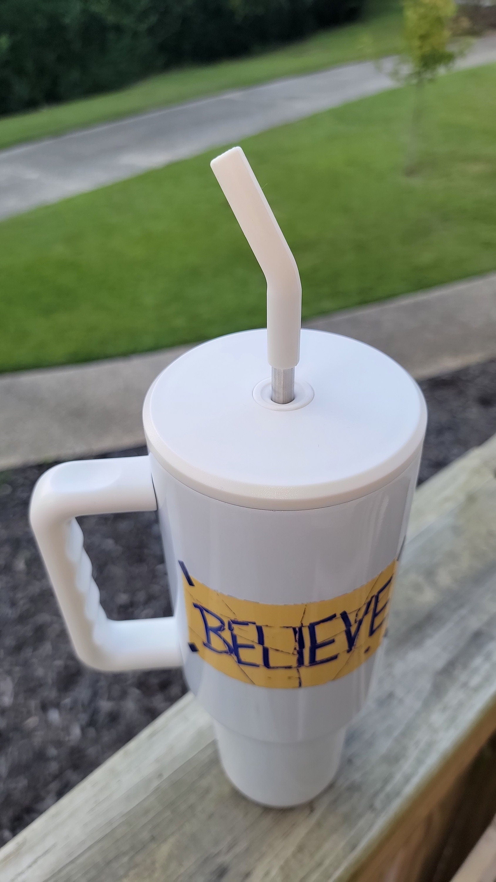 40 oz Simple Style, Whistle & Believe Tumbler