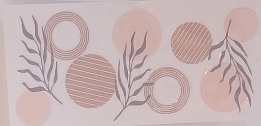 Aesthetic Circles UV DTF 16 oz wrap